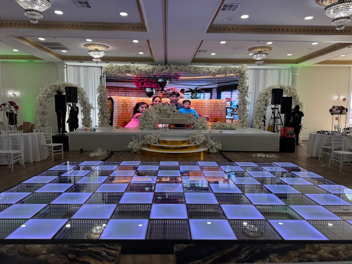 LED dance floor and wedding reception stage in Dallas